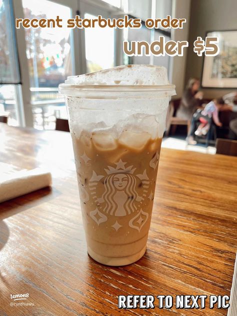 ☕️ recent starbucks order | under $5 | Gallery posted by cynthia wu ✌︎ | Lemon8 Starbucks Recipes Orders, Starbucks Under $5, Starbucks Order, How To Order Starbucks, Starbucks Recipes, Starbucks Drinks, Coffee Lover, Drinks, Coffee