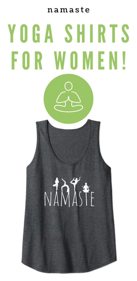 Yoga Tshirt Design, Fitness Wear Women, Namaste Yoga, Yoga Tank, Yoga Pictures, Yoga Tshirt, Tshirt Design Inspiration, Shirt Design Inspiration, Yoga Accessories