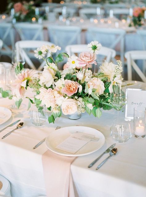 La Tavola Fine Linen Rental: Tuscany White with Topaz Blush Napkins | Photography: Kayla F Photography, Planning & Design: Kaella Lynn Events, Florals: Amanda Vidmar Design, Venue: Sonoma Vineyard Estate, Paper Goods & Calligraphy: Brown Fox Calligraphy, Rentals: Encore Events Rentals and Theoni Collection Sonoma Vineyards, Wedding Table Place Settings, Wedding Reception Guest, Minimalist Wedding Decor, Table Place Settings, Elegant Wedding Reception, Pastel Wedding, Wedding Tablescapes, Wedding Napkins