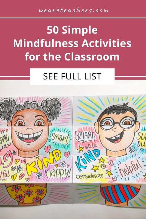 Help your students manage their thoughts and emotions with these easy-to-implement mindfulness activities for kids in the classroom. Mindfullness Crafts, Mental Health Crafts For Kids, Motivational Activities For Students, Mindfullness Activities, Mindful Activities For Kids, Mindfulness Activities For Kids, Motivational Activities, Future Educator, Art Classroom Organization