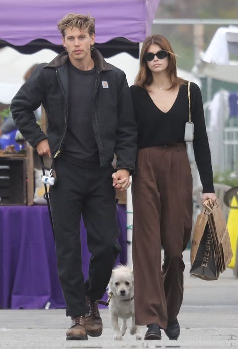 Butler Outfit, Kaia Gerber Style, Street Style Outfits Men, Mens Outfit Inspiration, Austin Butler, Mens Fashion Streetwear, Kaia Gerber, Cool Outfits For Men, Streetwear Men Outfits