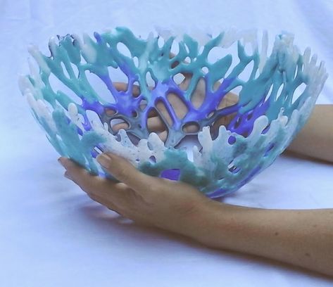 Kendra Schneider's Blog: My Latest Glass Creation: A Gorgeously image and visual related images Fused Glass Coral, Glass Coral, Glass Art Products, Fused Glass Dishes, Fused Glass Bowl, Fused Glass Plates, Glass Fusion Ideas, Fused Glass Artwork, Glass Fusing Projects