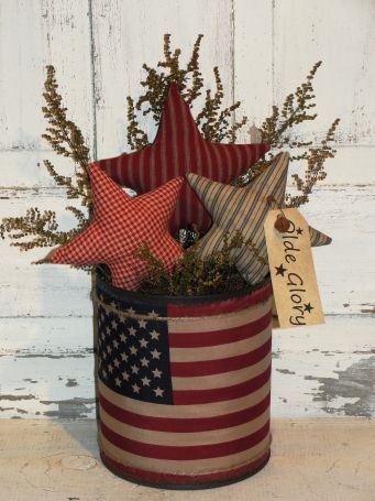 Rustic 4th Of July Decor, Primitive Summer Decor, Primitive 4th Of July Decor, Americana Decor Farmhouse Style, Primitive Americana Crafts, Patriotic Decor, Rustic Patriotic Decor, Primitive Patriotic Decor, Rustic Americana Decor