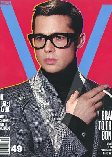 V Brad Pitt Haircut, Best Magazine Covers, Brad Pitt Photos, Brad Pitt And Angelina Jolie, Cover Layout, Celebrity Magazines, Mario Testino, Cover Magazine, V Magazine