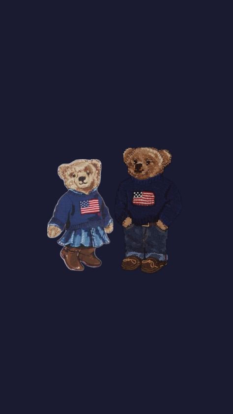 Polo Ralph Lauren Wallpaper, Teddy Bear Wallpaper, Iphone Dynamic Wallpaper, Navy Wallpaper, Simple Phone Wallpapers, Blue Poster, Iphone Wallpaper Photos, Iphone Wallpaper Themes, Edgy Wallpaper