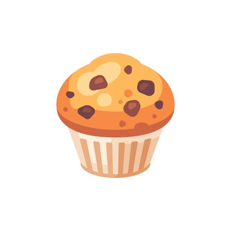 Muffin Illustration, Daily Illustration, Food Illustration Design, Illustrator Design Tutorial, Food Illustration Art, Vector Food, Simple Illustration, Retro Logo, Powerpoint Design