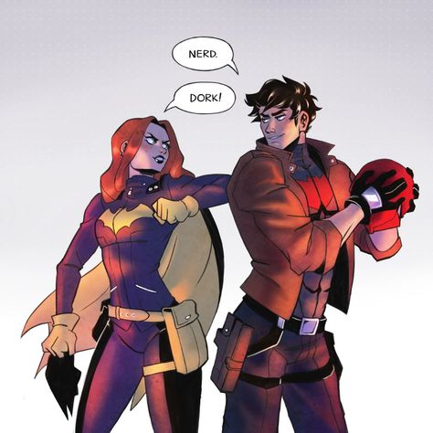 Jaybabs Fanart, Jason Todd And Barbara Gordon, Barbara Gordon Fanart, Picolo Art, Batgirl Art, Titans Tv Series, Comic Book Girl, Red Hood Jason Todd, Dc Art