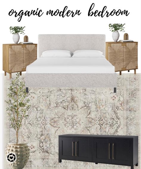 Californian Style Bedroom, Organic Modern Office, Mid Century Organic Modern, California Casual Home, Modern Loft Bedroom, Modern Transitional Bedroom, Grey Headboard Bedroom, Bali Bedroom, Bedroom Finds