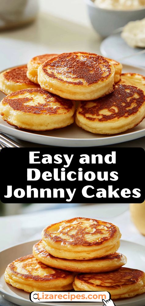 Start your day right with this easy and delicious johnny cakes recipe! These golden-brown cornmeal pancakes are super simple to whip up, taking just under 30 minutes. With a crispy exterior and a fluffy interior, they’re perfect for breakfast or as a tasty side dish. Enjoy them warm with butter and syrup, or get creative with savory toppings like bacon or smoked salmon. This versatile dish is sure to impress family and friends at any mealtime! Johnny Cakes Recipe, Cornmeal Pancakes, Johnny Cakes, Johnny Cake, Recipe For Breakfast, Breakfast Lovers, Easy Bbq, Dairy Free Options, Classic Dishes