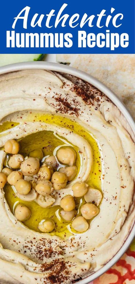 BEST Classic Hummus Recipe you'll find! Hobbit Pantry, Classic Hummus Recipe, Homemade Hummus Recipe, Best Hummus Recipe, Classic Hummus, Hummus Recipes, Easy Hummus Recipe, Creamy Hummus, Hummus Recipe Homemade