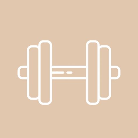 Fitness Icon Aesthetic, Colour Widgets, Neutral Widgets, Fitness App Icon, Fitness Park, Beige Icons, Icon Iphone, Apple Fitness, App Store Icon