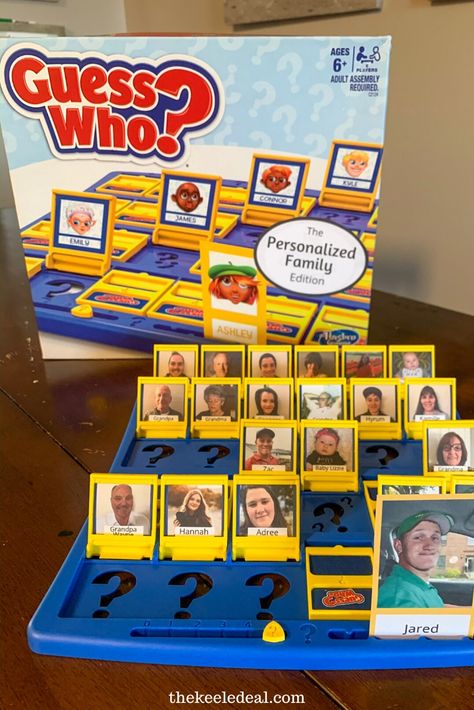 This Personalized Guess Who game can easily be customized using the templates in the shop. This game is such a fun and unique gift. Game Board Party, Who Is Who Game, Guess Who Game Diy, Diy Guess Who Game, Guess Who Template, Diy Guess Who, 1980s Games, Homemade Guess Who Game, Guess Who Game