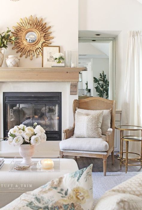 French Country Fireplace, French Style Chairs, Country Fireplace, French Country Rug, French Country Garden Decor, French Country Living, Country Garden Decor, Modern French Country, French Country Furniture