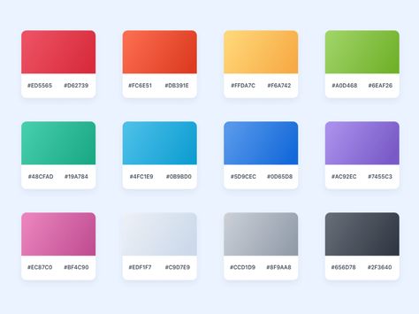 Desktop Gradients Sketch freebie - Download free resource for Sketch - Sketch App Sources Coding Notes, Color Coding Notes, Fall Fonts, Ui Color, Sketch Free, Ios App Design, Colour Pallets, Aesthetic Color, Color Pallete