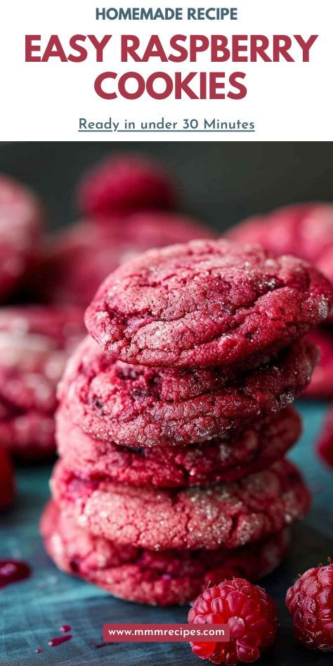 These raspberry cookies are bursting with fruity flavor and are incredibly soft and buttery! Each bite is filled with the sweet and tangy taste of fresh raspberries, making them a perfect treat for any occasion. Whether you’re enjoying them with a cup of tea or sharing them with friends, these cookies are sure to impress. Plus, they’re so easy to make—you’ll want to whip up a batch right away! Ready to get baking? Click for the full recipe and indulge in raspberry bliss! Raspberry Filled Cookies, Fresh Raspberry Desserts, Raspberry Cookie Recipes, Raspberry Desserts, Raspberry Cookies, Raspberry Recipes, Chocolate Crunch, Filled Cookies, Raspberry Filling