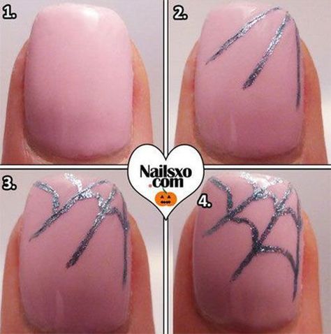 Art Tutorials For Beginners, Easy Halloween Nails Design, Halloween Nail Art Tutorial, Cotton Candy Nails, Halloween Nails Diy, Nail Art Tutorials, Halloween Nails Easy, Cute Halloween Nails, Nail Art For Beginners