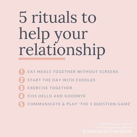 5 ritual to help your relationship Emotional Iq, Couples List, Counselling Tools, Signs Guys Like You, Relationship Growth, How To Handle Conflict, Couple Advice, Open Relationship, Relationship Stuff