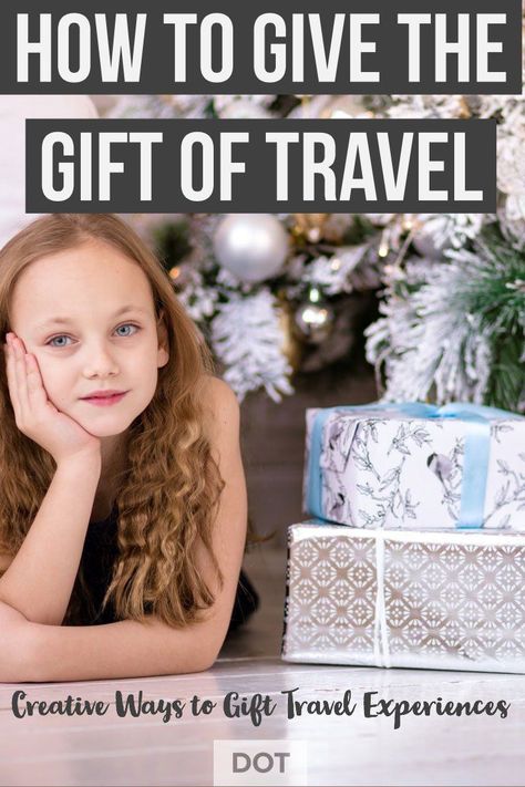 How to Give the Gift of Travel to your family this year. Creative ways to gift travel experiences. #familytravel #presents #gifts #Christmasgifts #experiences Trip As A Gift How To Present A, How To Wrap A Vacation As A Gift, How To Gift A Vacation For Christmas, Destination Christmas Gift Ideas, How To Gift A Trip For Christmas, How To Wrap A Surprise Trip Gift Ideas, How To Give A Trip As A Christmas Gift, Gifting A Trip For Christmas, How To Wrap A Trip As A Gift