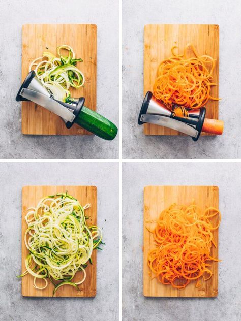 Carrot Spaghetti, Zucchini Spagetti, Thai Peanut Sauce Recipe, Noodles With Peanut Sauce, Low Carb Pasta Recipes, Veggie Spaghetti, Kids Cooking Activities, Peanut Sauce Noodles, Low Carb Spaghetti