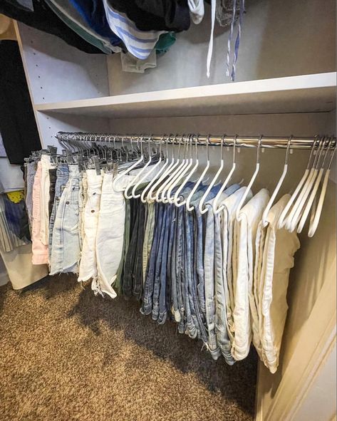 Pants, shorts and skirts can be organized so many different ways. These are by the far my favorite as a pro organizer 🤩 #closet #organization #organized Follow my shop @organizedoverall on the @shop.LTK app to shop this post and get my exclusive app-only content! #liketkit #LTKunder50 #LTKhome #LTKstyletip @shop.ltk https://liketk.it/3DvMq Skirt Organization, Organize Wardrobe, Pro Organizer, Shop Skirt, Skirt Hangers, Hanger Clips, Organization Inspiration, Be Organized, Professional Organizer