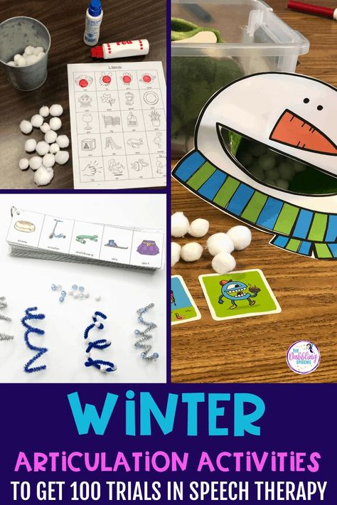 Winter Slp Activities, January Speech Therapy Activities, Winter Speech Therapy Activities, Preschool Speech Therapy Activities, Therapy Lessons, Articulation Therapy Activities, Speech Therapy Activities Preschool, Winter Speech Therapy, Used Legos