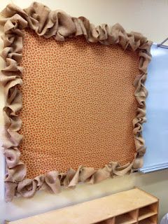 Burlap Border...it would also be great around a mirror , chalkboard, etc. Regio Classroom, Mirror Chalkboard, Burlap Border, Board Architecture, Chalkboard Classroom, Jungle Theme Classroom, Fall Bulletin Boards, Church Bulletin Boards, Animal Art Projects