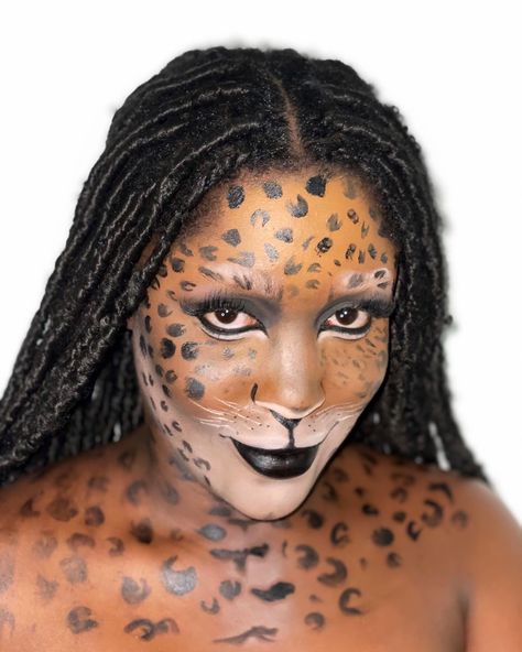 Safari Makeup, Jaguar Makeup Halloween, Leopard Halloween Costume Makeup, Leopard Print Makeup Halloween, Leapord Makeup Halloween, Lepord Print Makeup Halloween, Leopard Makeup, Animal Makeup, Future Costume