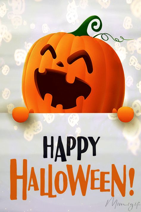 Good Morning Happy Halloween Gif, Happy Halloween Gif Funny, Cute Halloween Gif, Happy Halloween Images, Gif Halloween, Happy Halloween Gif, Halloween Gifs, Animated Pumpkins, Happy Halloween Funny