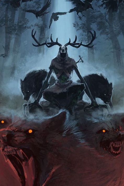 FENRIR EST LE PLUS GRAND ET INFÂME DES LOUPS DE LA MYTHOLOGIE NORDIQUE. SON IMPORTANCE POUR LES VIKINGS EST DÉMONTRÉE PAR LE FAIT QU'IL EST REPRÉSENTÉ SUR DE NOMBREUSES PIERRES RUNIQUES SURVIVANTES. Art Sinistre, Witcher Wallpaper, Creature Fantasy, Slavic Mythology, 다크 판타지, Fantasy Monster, Creepy Art, Arte Fantasy, 판타지 아트