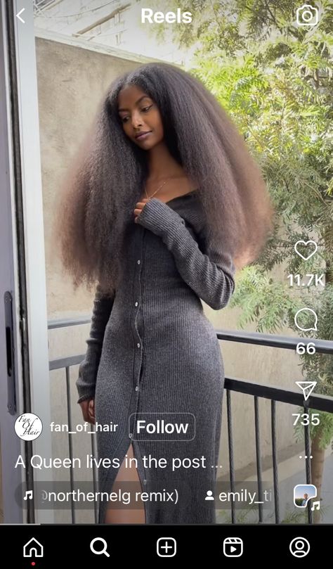 Long Natural Black Women Hair, Frizzy Black Hairstyles, Growing Hair Black Women, Low Density Hairstyles, Tailbone Length Natural Hair, Long Natural Hair Aesthetic, 4c Long Hair, Long Afro Hairstyles, 16 Inches Hair Length