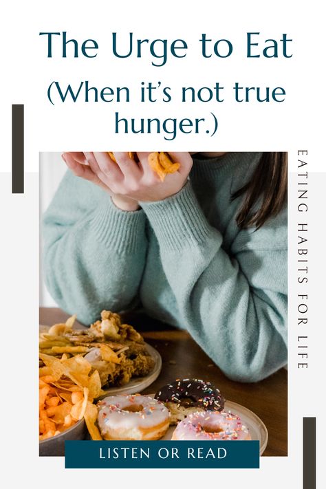 The urge to eat those delicious foods, or eat more even if you’re not hungry is preventing you from healthier eating habits and losing weight.

So, I’m giving you a very easy first step to do that will make a world of difference.

It’ll help to stop the habit it it’s tracks. Plus, I’m sharing what NOT to do (that I’m positive you’re currently doing) when you feel an urge.

Also, what NOT to do if you’ve eaten in response to the urge. So listen in on this one. Not Hungry, Career Women, Healthier Eating, Bread Serving, Changing Habits, Real Quick, Career Woman, Tough Day, Healthy Eating Habits