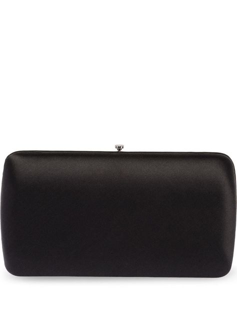 Shop black Prada satin clutch with Express Delivery - Farfetch