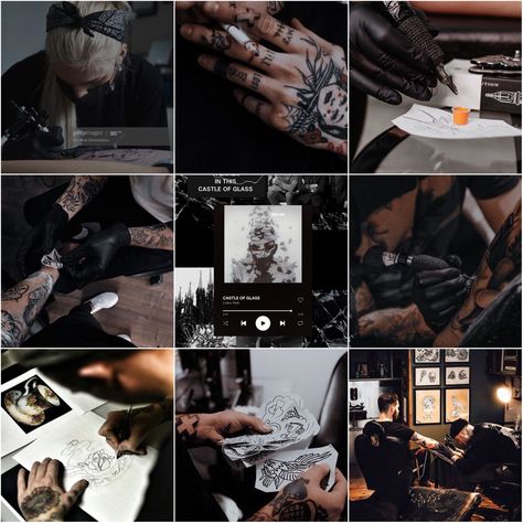 tattoo reference instagram fashion black visual Tattoo Studio Marketing, Tattoo Studio Photoshoot, Tattoo Artist Instagram Feed, Tattoo Instagram Feed, Tattooist Aesthetic, Tattoo Artist Photography, Visual Tattoo, Tattoo Artist Aesthetic, Insta Tattoo