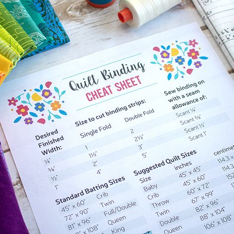 Free printable: Quilt Binding Cheat Sheet Quilt Journal Free Printable, Quilting Journal, Beginner Quilt Tutorial, Quilt Journal, Beginner Quilting Projects, Project Tracker, Organizer Notebook, Quilt Planner, Starting Business