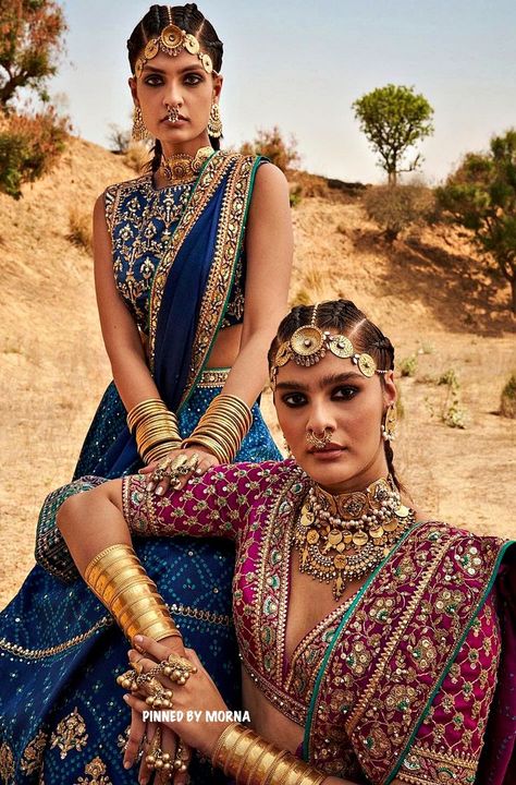 Anita Dongre - India 🇮🇳 Bandhani Lehenga, The Legacies, Anita Dongre, Honey Moon, Traditional Indian Outfits, Print Embroidery, Computer Embroidery, Bridal Lehengas, Silk Lehenga