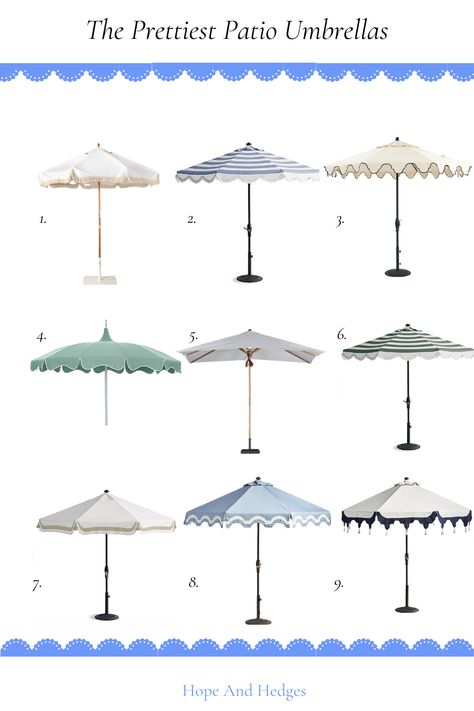 For a summer backyard refresh- LOVE these beautiful patio umbrellas! These outdoor patio umbrellas are simply stunning. Whether you're looking for scalloped umbrellas, fringe umbrellas, pool umbrellas (even some double as a beach umbrella!), luxury resort patio umbrellas or looks-for-less, you can find them here. Such a quick and easy way to elevate your summer patio! Backyard Refresh, Lighting Hacks, Front Door Inspiration, Pool Umbrellas, Summer Backyard, Summer Patio, Door Inspiration, Umbrella Designs, Beautiful Patios