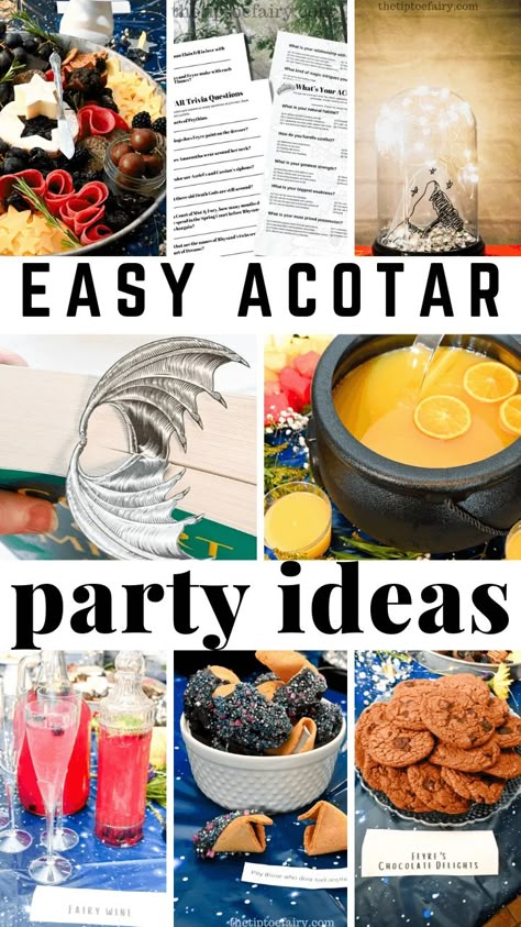 ACOTAR Easy Party Ideas with Free Printables | The TipToe Fairy