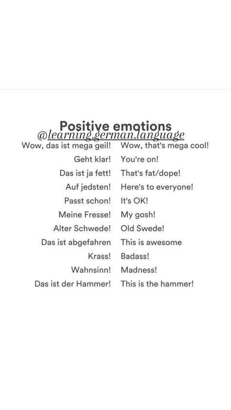 German Slang, German Lessons, Learning German, German Language Learning, Learn German, Different Languages, German Language, Learning Languages, Inspiring Quotes