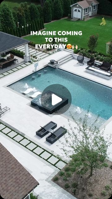 Italia Pool and Designs on Instagram: "In case you were debating about transforming your backyard to a private resort…🤔🏖️☀️ DM us today or leave a comment with any questions! 📩  We DESIGN-SUPPLY-BUILD 🏊‍♂️ 💦 🌳 🌊 One stop shop for all your needs❤️ Gunite Pool Professionals😎 . Call 📞 : 631-518-3331 Website 👨‍💻: ItaliaPoolPatio.com . #landscaping #gunitepools #landscaping #patiodesign #italiapools #pooldesign #poolsofinsta #poolbuilders #gunitemasters #gunitepool" Backyard Resort, Private Resort, Gunite Pool, Pool Builders, One Stop Shop, Pool Designs, Patio Design, Leave A Comment, Landscaping