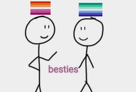 Mlm Wlw Solidarity, Twin Guys, Non Romantic, Gay Best Friend, Funny Stick Figures, Lgbt Humor, Lgbtq Funny, Bff Drawings, Best Gaming Wallpapers