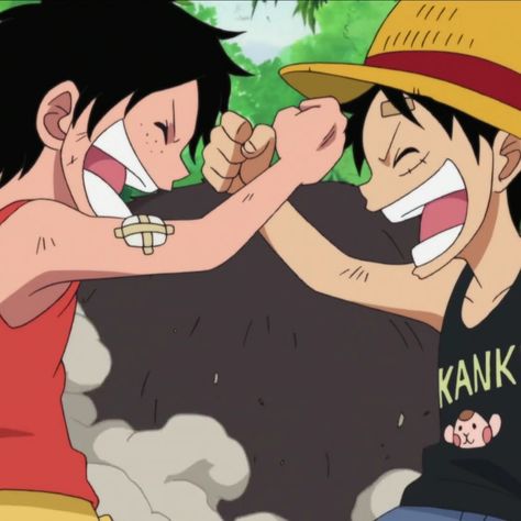 Ace And Luffy Icon, Luffy Kid, Luffy And Ace, Ace Luffy, Luffy Icon, Ace Sabo Luffy, Ace And Luffy, Icon Gif, One Piece Crew