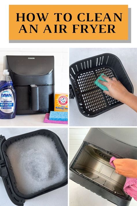 Cleaning Air Fryer Easy Way To Clean Air Fryer, Best Way To Clean An Air Fryer, How To Deep Clean Air Fryer, Cleaning An Air Fryer, How To Clean Inside Of Air Fryer, Best Way To Clean Air Fryer, Cleaning Air Fryer Hack, How To Clean Air Fryer Basket, Clean Air Fryer Oven