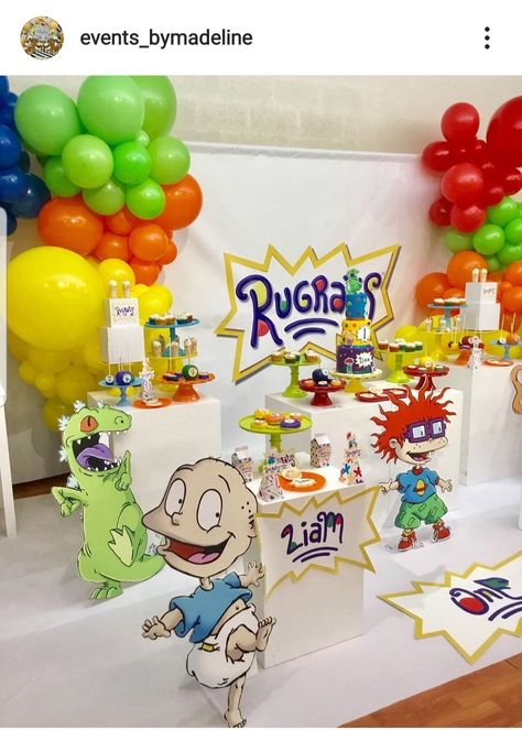 Rugrats Party Decorations, Rugrats Birthday Party Decorations, Rugrats Theme Birthday Party, Rugrats Decorations, Rugrats Birthday Party Ideas, Rugrats 1st Birthday Party Theme, Rugrats Baby Shower Theme, Kids Birthday Themes Boys, Rugrats Birthday Party