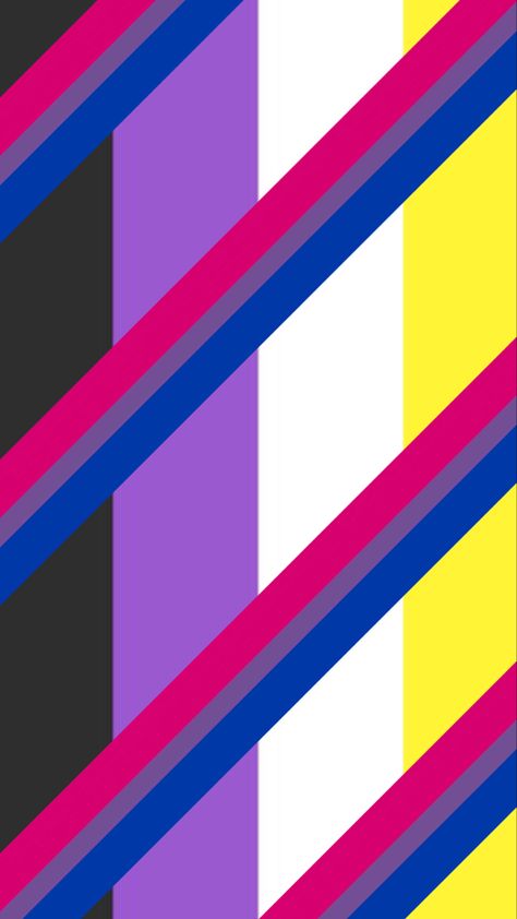 Bisexual Nonbinary wallpaper made by me. Nonbinary Wallpaper, Non Binary Wallpaper, Demi Pride, Bisexual Wallpaper, Pride Wallpapers, Bi Stuff, Bisexual Flag, Romantic Wallpaper, 1 Wallpaper