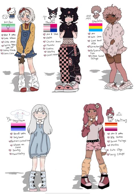 I drew dis btw Cute Art Hello Kitty, Kuromi As Human Drawing, Cinnamon Roll Sanrio Drawing Human, Cinnamon Roll Human Sanrio, Sanrio Outfits Drawing, Saniro Charcters As People, Sanrio Human Pfp, Sanrio As Humans Drawing, Anime Outfit Inspo Drawing