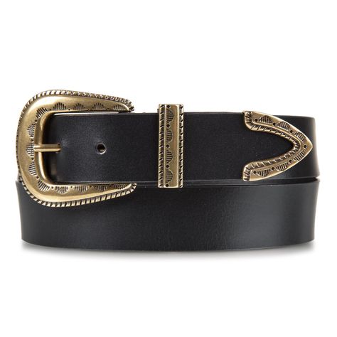 PRICES MAY VARY. WESTERN-INSPIRED ELEGANCE: Immerse yourself in the charm of the Wild West with the Lucky Brand Textured Buckle Set Jean Belt. Its vintage-inspired 3-piece buckle set in Old English Brass brings an authentic Western touch that instantly enhances any outfit. PREMIUM LEATHER CRAFTSMANSHIP: Meticulously crafted with 100% leather, the Lucky Brand Textured Buckle Set Jean Belt's premium quality ensures durability, making it a reliable accessory that provides long-lasting wear and exce Western Accessories Women, Western Belt, Black Turtle Neck, Western Accessories, Branded Belts, Jean Belts, Western Belts, Leather Buckle, Leather Care