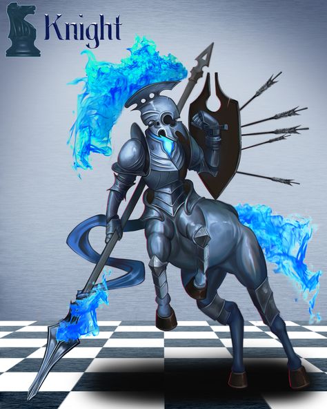 Chess Character Design, Chess Monster, Centaur Knight, Chess Character, Chess Knight, Chess Art, Knight Chess, Human Version, Chess Queen