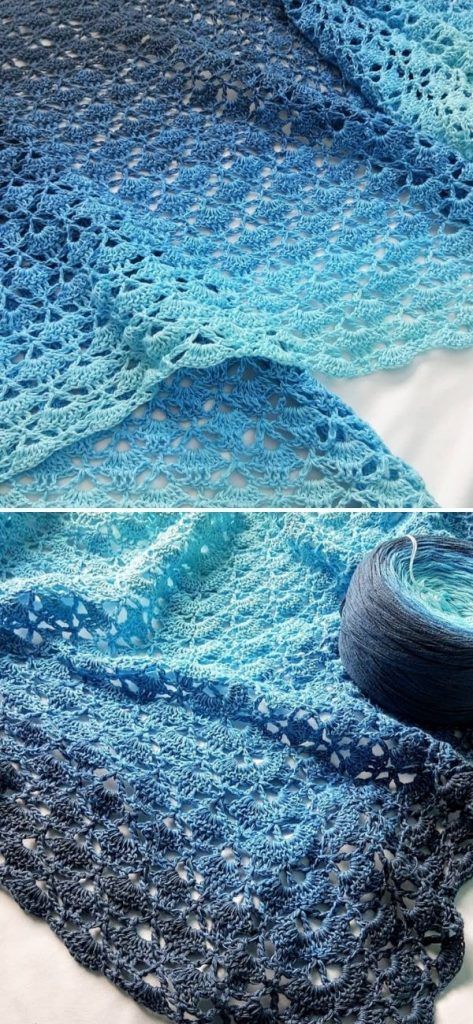 Easy Crochet Triangle, Crochet Triangle Scarf Pattern, Crochet Caplet, Crochet Lace Scarf Pattern, Prayer Shawl Patterns, Crocheted Scarves, Crochet Prayer Shawls, Lace Shawl Pattern, Crochet Lace Scarf