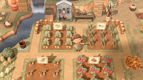 laura🌿 comms open📌 on Twitter: "my farm is finally coming together🍅 – #acnh #animalcrossing #acnhinspo… " Animal Crossing Crops Farm, Acnh Cottagecore Farm, Farm Acnh Ideas, Farms Acnh, Acnh Farm Layout, Acne Farm Ideas, Acnh Vegetable Garden Layout Ideas, Farm Ideas Acnh, Acnh Crops Farm