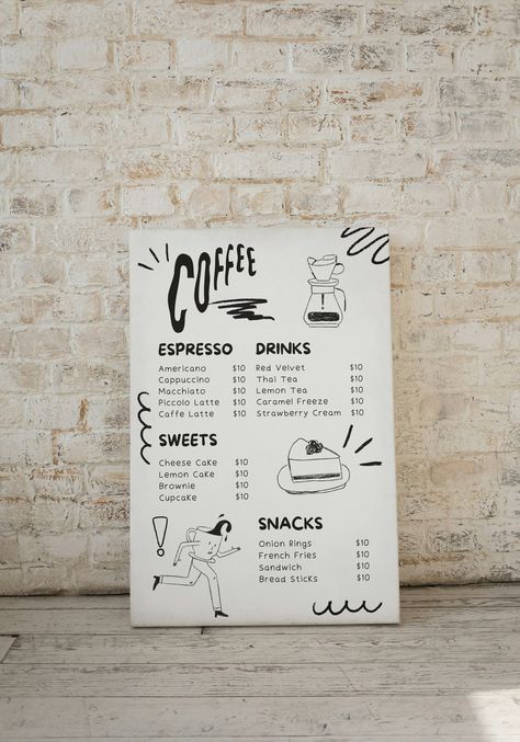 Looking for a quick and easy way to create a professional coffee menu? Our editable coffee menu template is perfect for you! This instant download design is perfect for coffee shops, cafes. What you'll get: A modern and editible coffee menu template in a Canva,  Easy-to-edit design with customizable text and images.  Editible sections for coffee drinks, prices. Why choose our template: Save time and money on professional design Easily update your menu as needed Create a consistent brand image Perfect for both print and digital use HOW IT WORKS: 1. Upon purchase, you'll receive an email from Etsy guiding you to download your file. (You can also access your purchase in your Etsy account under Purchases/Downloads.) 2. Download the file. 3. Open the file and follow the link to Canva. 4. Custom Coffee Cafe Menu Design, Dessert Cafe Interior Design, Coffee Bar Menu Ideas, Coffee Menu Design Ideas Layout, Desert Menu Design, Cafe Menu Design Layout, Coffee Menu Ideas, Coffee Shop Mood Board, Coffee Menu Design Ideas